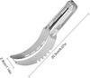 Fruit Slicer, Stainless Steel, Multi-functional Sand Cone Knife, Hooked Blade, Suitable for Watermelon and Pitaya