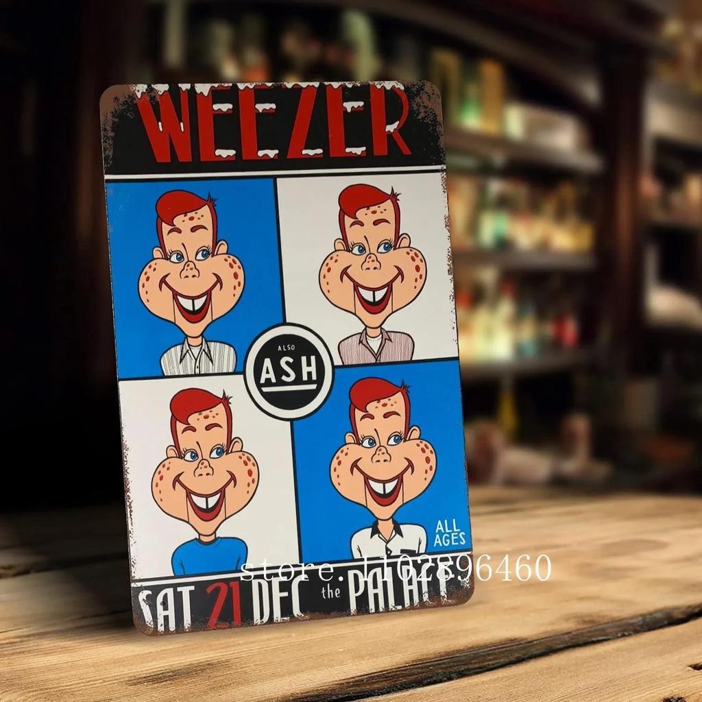 Металлические таблички и вывески Weezer, декор для стен, винтажные жестяные таблички, металлический постер Captain, декор для бара, паба, клуба.