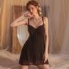 Yuying Summer Lace Mesh Backless Nightdress Pajamas Set - Women's Sexy Suspender Homewear (Model 913)