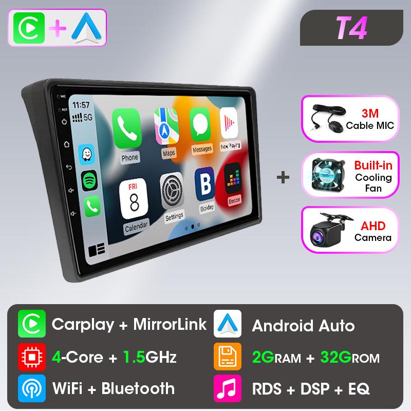 Srnubi lecteur multimédia de voiture pour Fiat Ducato 2005-2023 citroën cavalier Peugeot Boxer 2006 - 2022 Carplay Android Navigation automatique