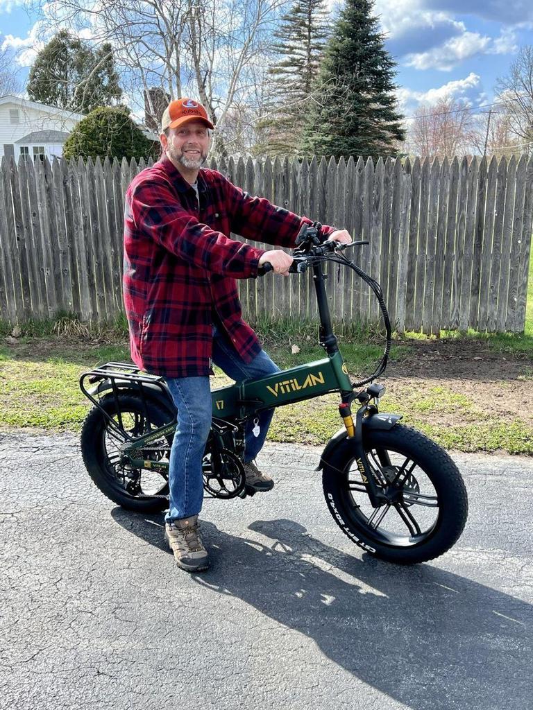 Foldable electric bicycle VITILAN i7PRO 3.0, 750W motor, 48V 20Ah battery, top speed 45 km/h, cruising range 120km, 20*4.0 inch tires