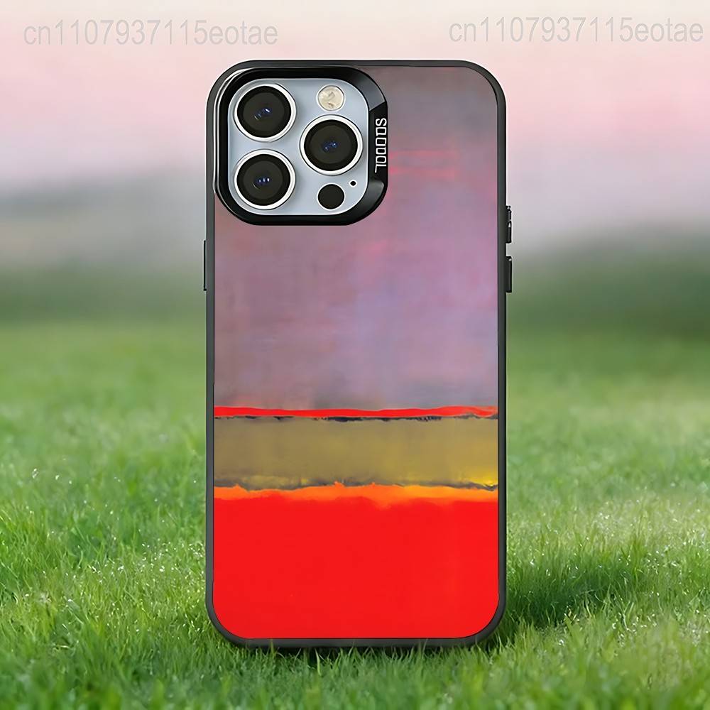 Mark R-Rothko Art  Phone Case For iPhone 17,16,15,14,13,12,11,Pro,Max,Plus,E,Air,Mini Black IMD Cover