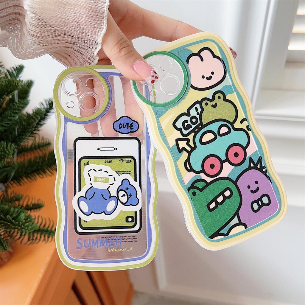 Простая кисть с мультяшным рисунком, мягкий чехол из ТПУ, модный чехол для телефона для iPhone, Samsung Vivo, Xiaomi Oppo