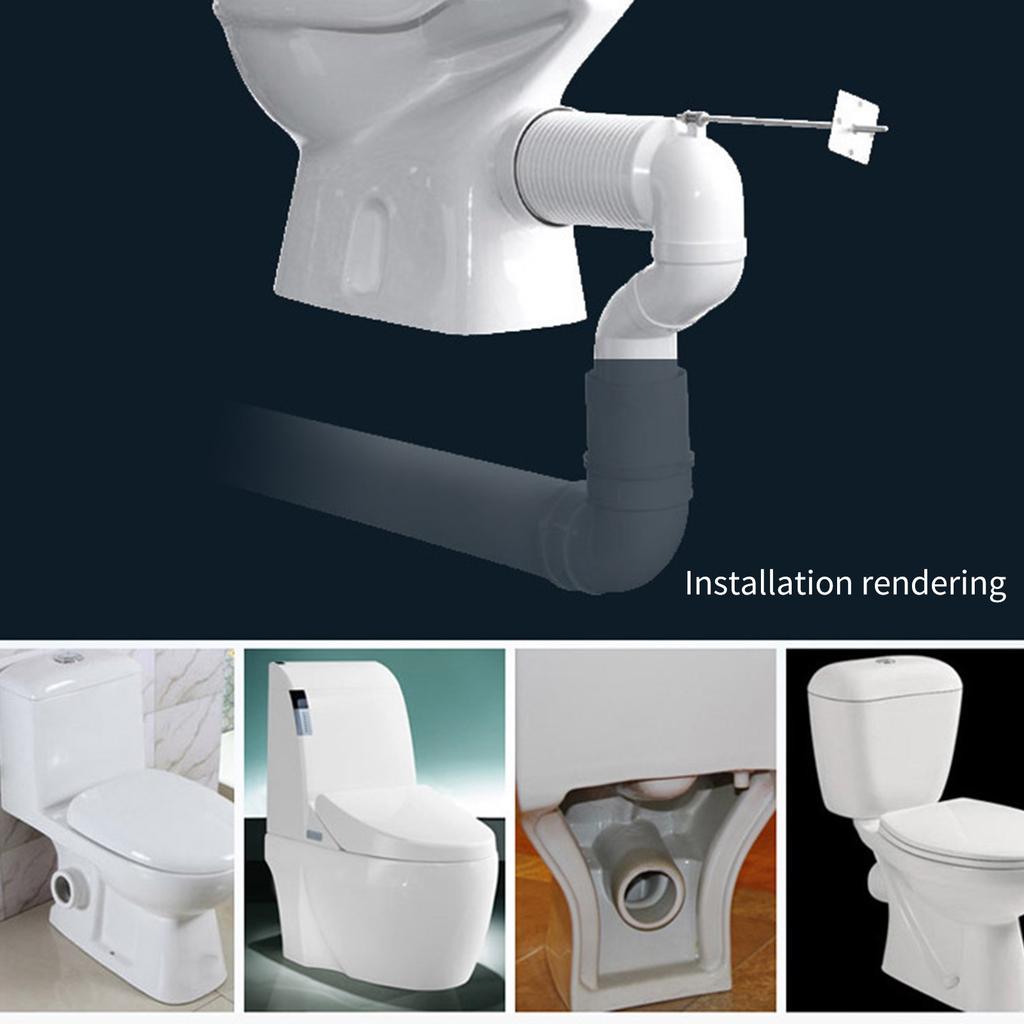 Toilet Sewage Pipe Shifter Universal Flexible Replacement Offset Closet Flange for Plumbing Drainage Systems Urinals