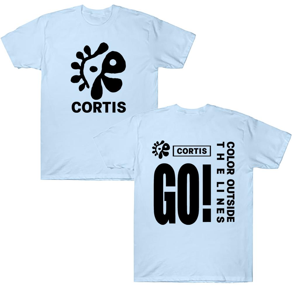 Cortis Новая Мальчиковая Группа "GO" Футболка с Принтом Песни Футболки Модные Женские Мужские С Круглым Вырезом С Коротким Рукавом Хлопок Повседневные Футболки