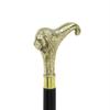 Handmade Brass Walking Stick - Stylish Black & Red Wooden Cane with 93.98 Cm Handle
