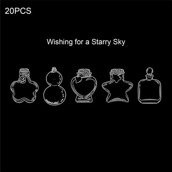 Прозрачные закладки из сухоцветов, набор для самостоятельного изготовления закладок из прессованных цветов, прозрачная бутылка желаний