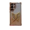 Чехол-подставка Samsung S26 Ultra Butterfly: Новый четырехсторонний airbag, противоударный, с блестками