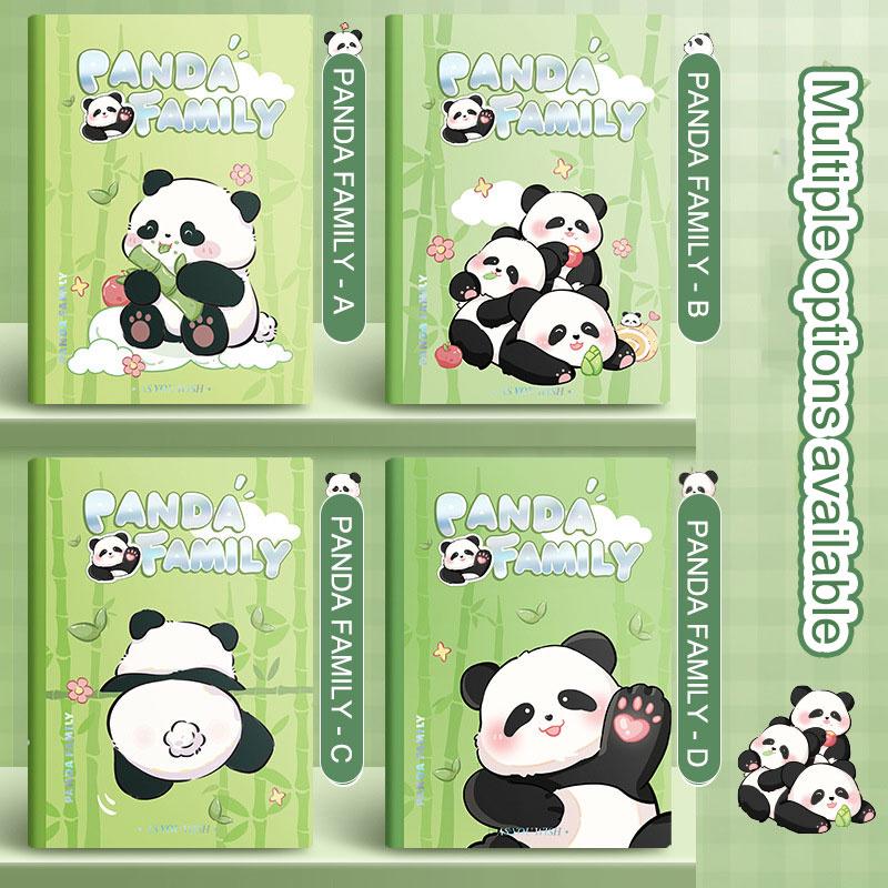 Panda Family Pocket Book A7 Notebook Мини-блокнот Твердый переплет Справочник Студент Чистый черновик Блокнот