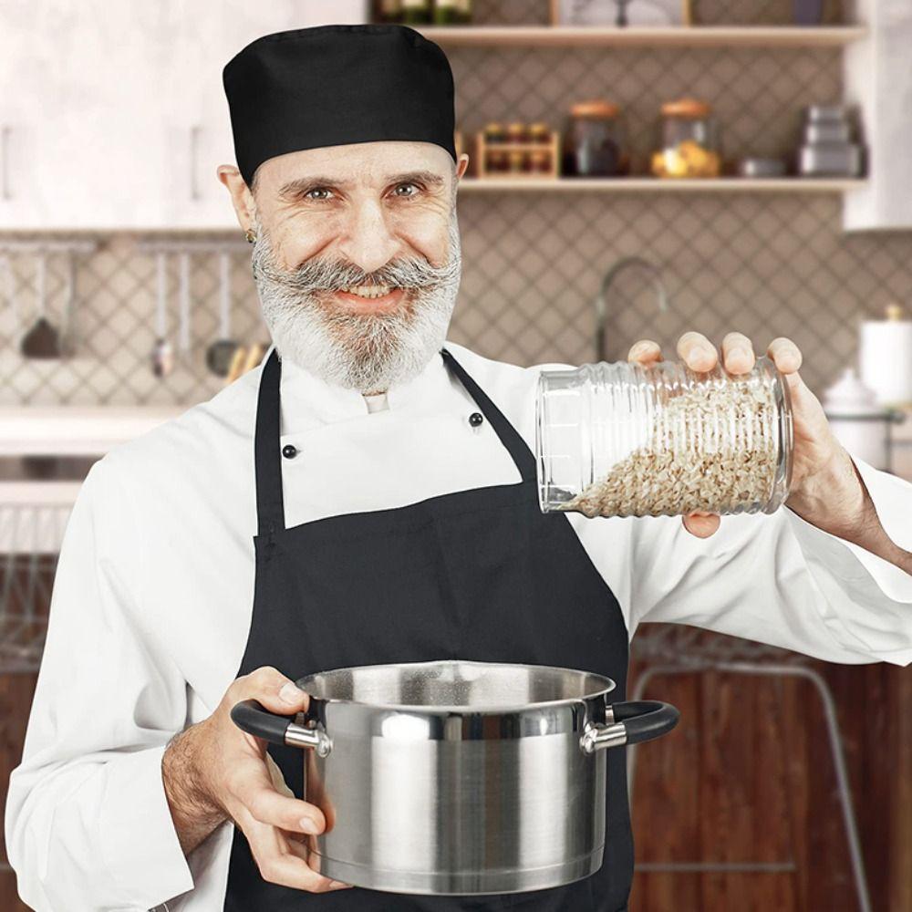 Регулируемый ремешок Поварские кепки с плоским верхом и сеткой Поварской колпак Японская и корейская кухня
