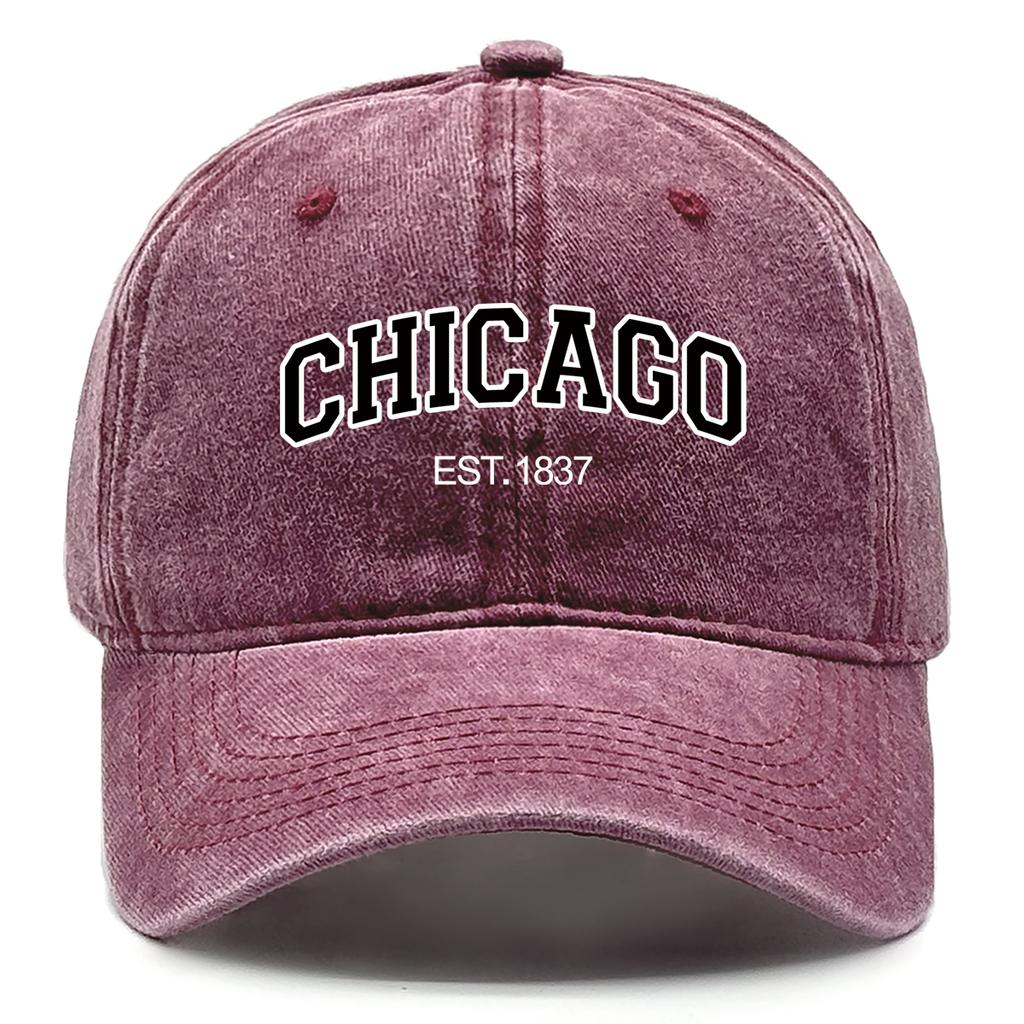 Unisex CHICAGO Snapback Baseball Hat America City Adjustable Man's Cap Trendy Retro Baseball Cap One Size Fits All