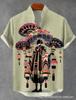 European and American 1D digital printing loose trend short-sleeved lapel cardigan, shirt wholesale