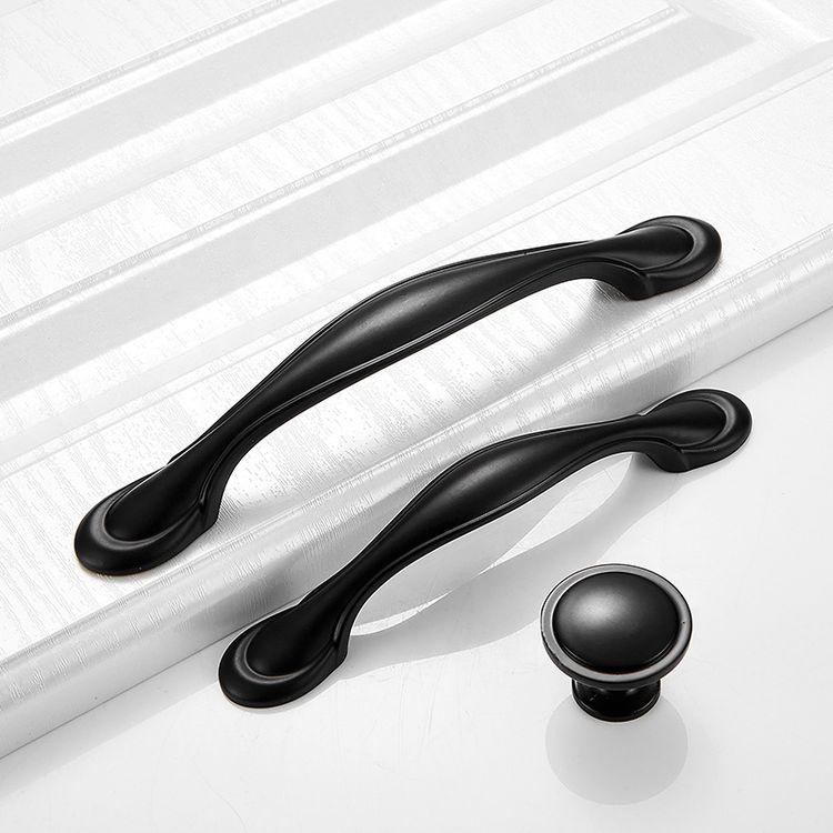 Black Handle American Style Modern Pull Antique Handles and Knobs Drawer Furniture Kitchen Cabinet