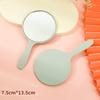 Портативное симпатичное круглое ручное зеркало: Маленькое пластиковое зеркало для макияжа и переодевания