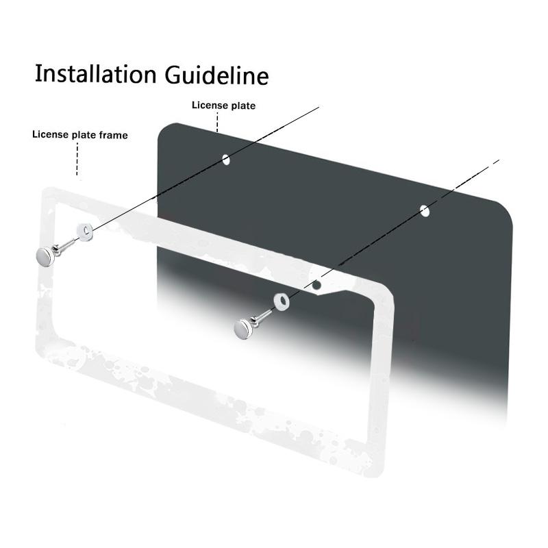 Универсальная рамка номерного знака из сплава, черный карбоновый кронштейн, американское автомобильное волокно, бирка номерного знака, крышка для переднего и заднего номера