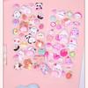 Kawaii Cartoon Soft Cute Little Rabbit 3D Pinching Relaxing Butt Stickers Cute DIY Mobile Book Decoration Stickers Festival Gift