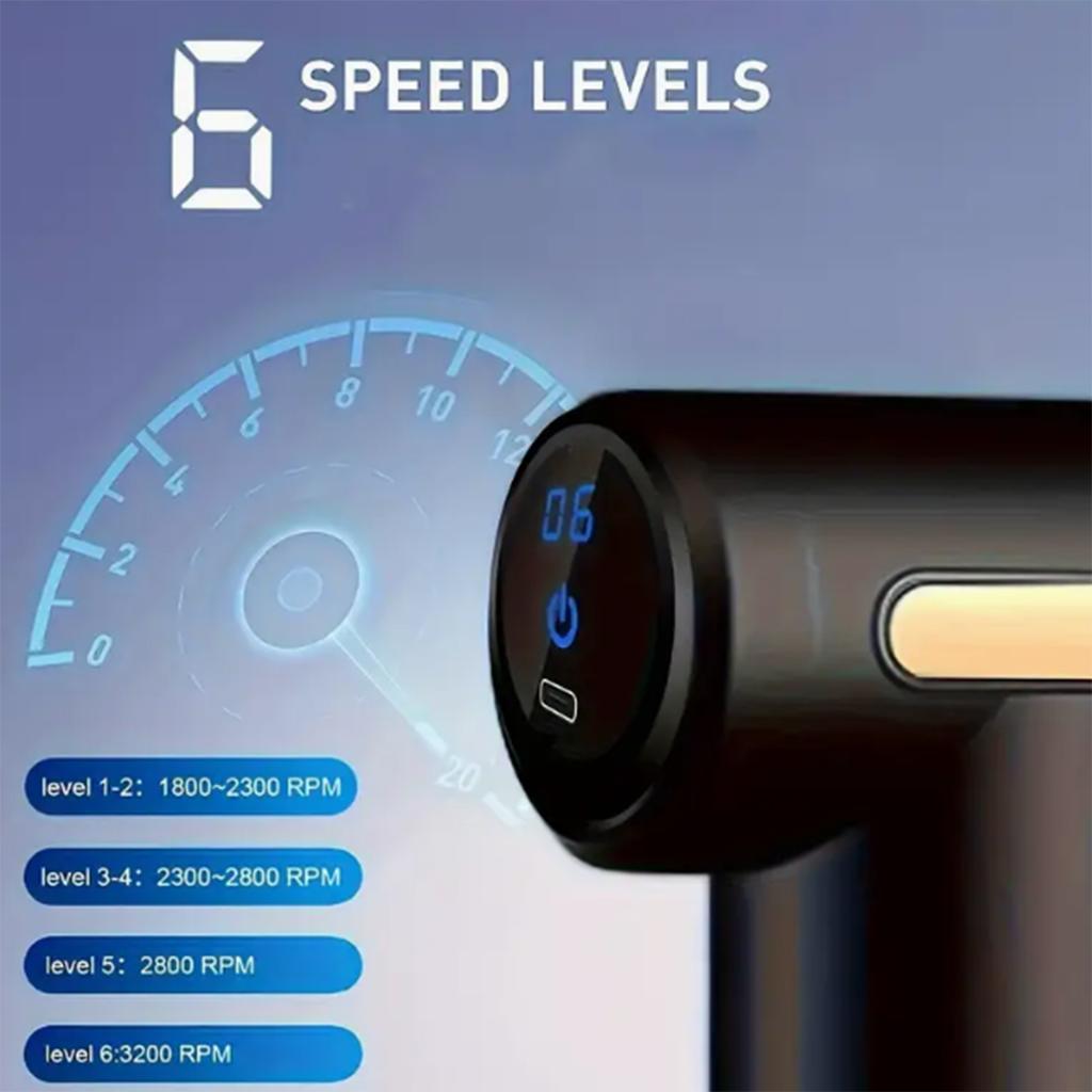 Портативный электрический фасциальный пистолет | Массаж глубоких тканей Расслабление после суперпрофессиональных упражнений