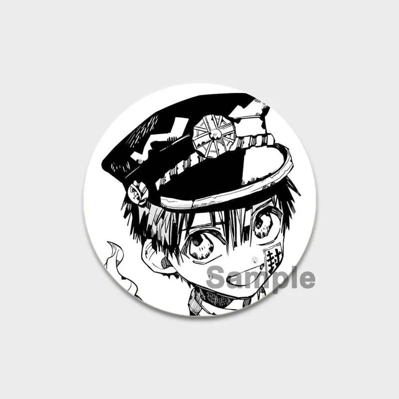 32/44/58 мм эмалевые булавки ручной работы, ювелирные аксессуары, аниме-брошь-булавка в виде унитаза Ханако-кун для одежды, украшения для рюкзака, значок для косплея