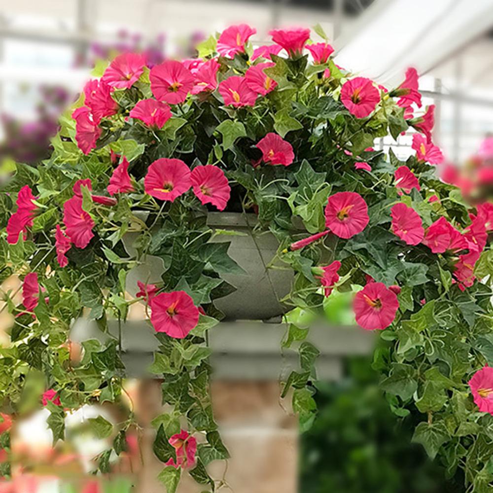 Искусственные Цветы Трубчатой Лианы Шелковые Цветы Декорация Подвесная Ветвь Лианы на Потолок Настенный Цветок для Декора Дома