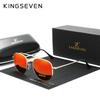 Kingseven Женские модные шестиугольные поляризованные солнцезащитные очки с защитой UV400 мужские ретро-солнцезащитные очки из легкого материала N7748