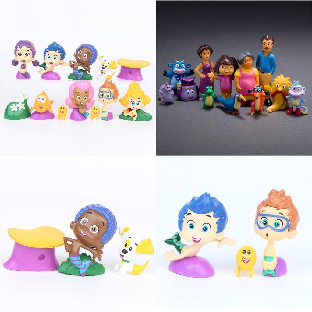 Bubble Guppies Figure Mini Plastic Decor For Cake Toppers And Collectors