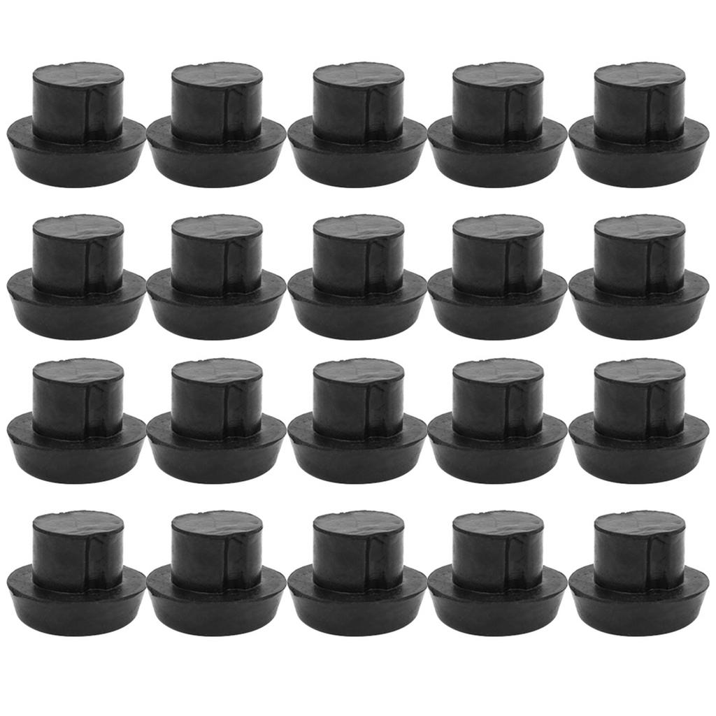 20 Pcs Billiard Cue Bottom Rubber Plug Protection Pad Pole Tail Cover Protection Accessories