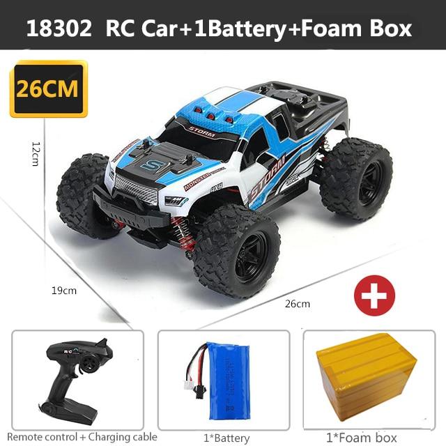 Новый 4WD радиоуправляемый автомобиль 2,4 ГГц радиоуправляемый автомобиль вездеход высокоскоростной автомобиль Monster Truck 45 км/ч 1:18 игрушечных внедорожников, детский подарок на день рождения