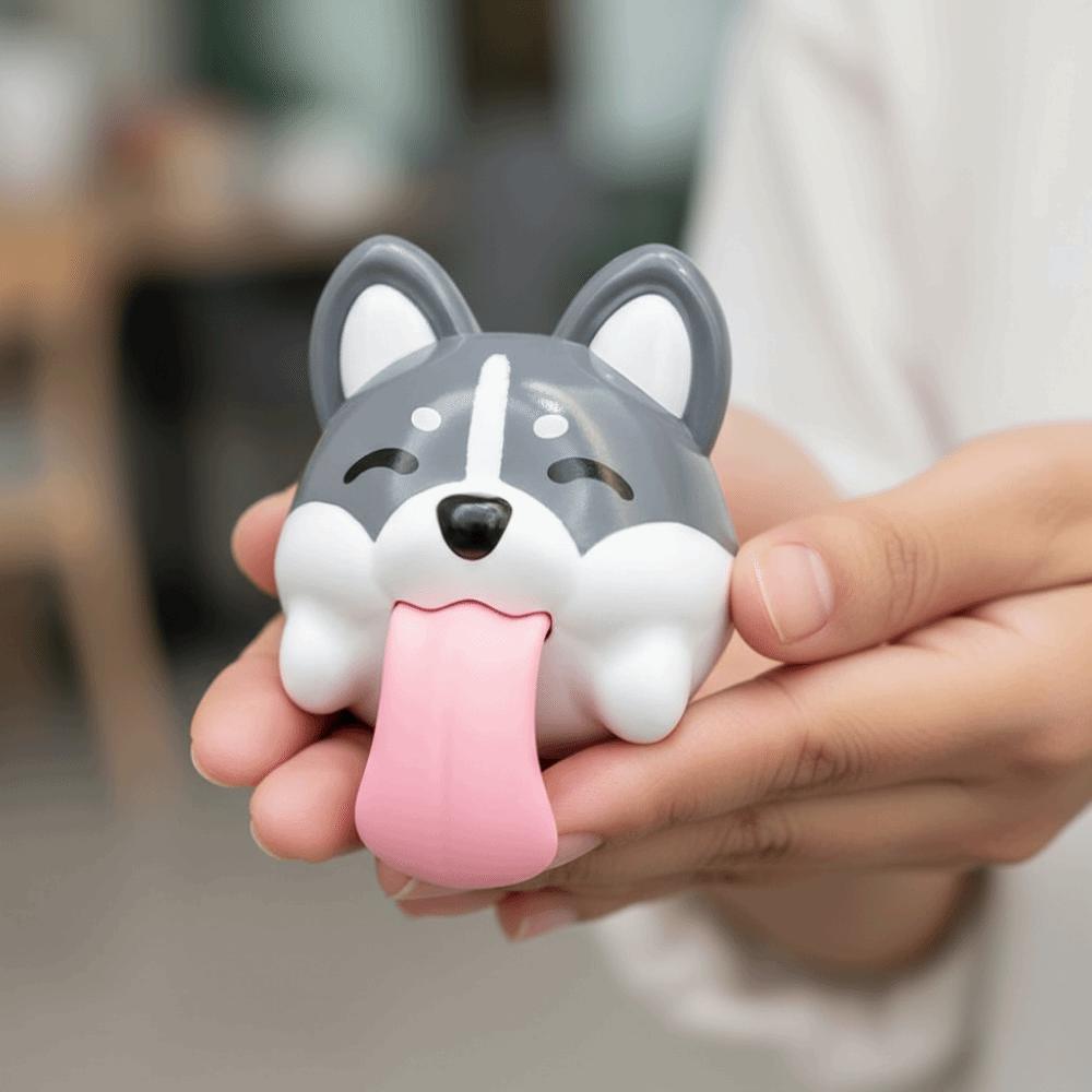 Sound-producing Dog Figure Keychain Cartoon Corgi Car Pendant Dog-Shaped Pendant  For Couples