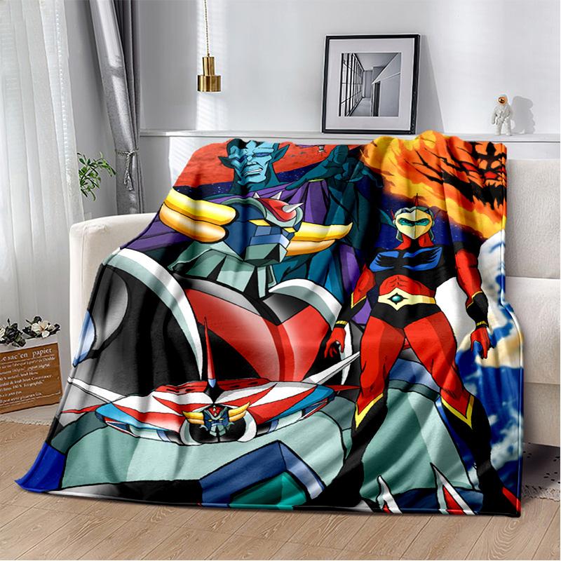 НЛО робот Grendizer аниме мультфильм мягкое плюшевое одеяло, фланелевое одеяло для гостиной, спальни, кровати, дивана, пикника, детей
