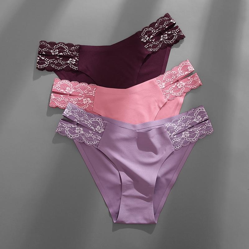 FINETOO 3 шт./компл. бесшовное нижнее белье для женщин, сексуальные трусики, дышащие трусики