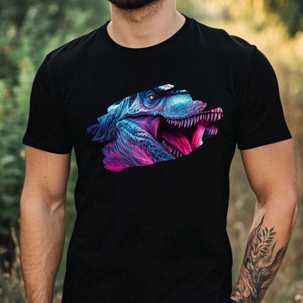 T-Shirt Herren T Rex Motiv Baumwolle Größe XS bis 5XL