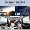 2-дюймовый автомобильный видеорегистратор с 3 камерами, 1080P, 170°, широкоугольный, ночное видение, циклическая запись, G-сенсор, черный ящик, автомобильные аксессуары