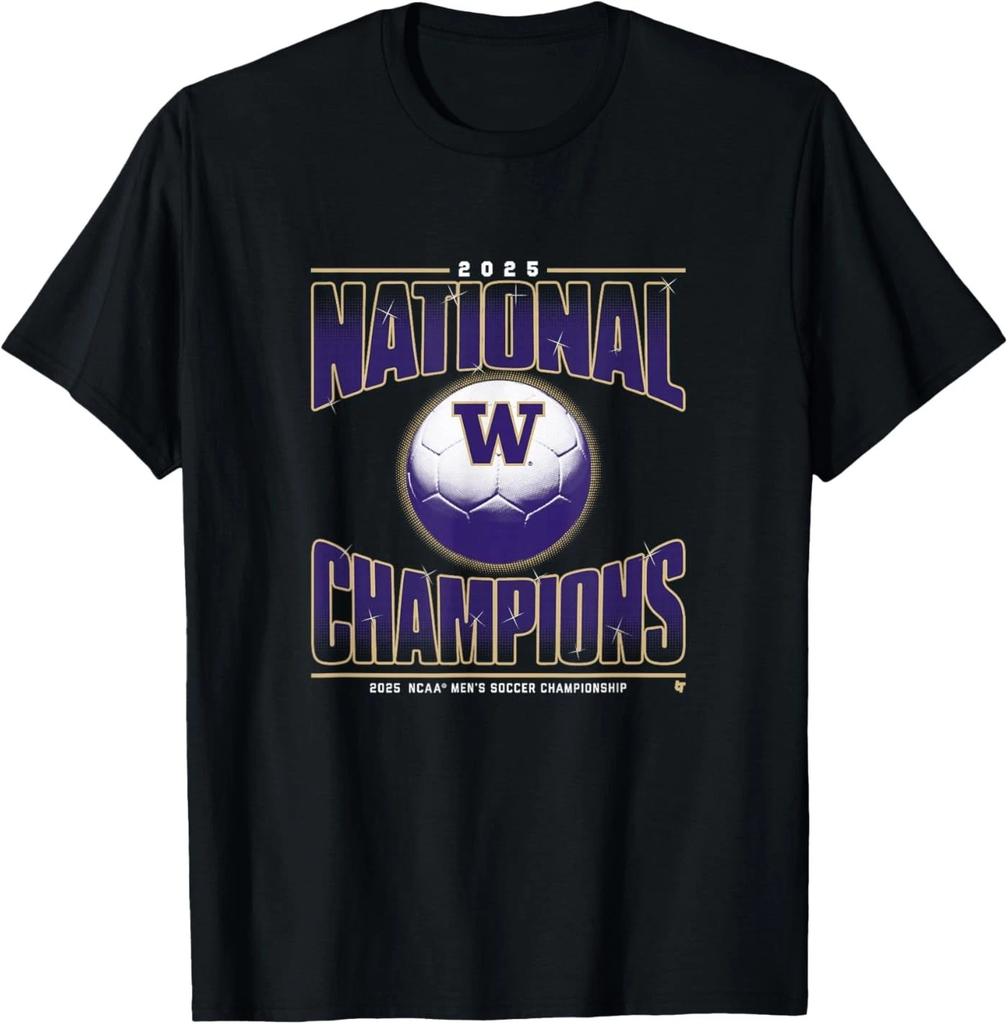 Washington Men's Soccer - 2025 National Champions - NCAA T-Shirt