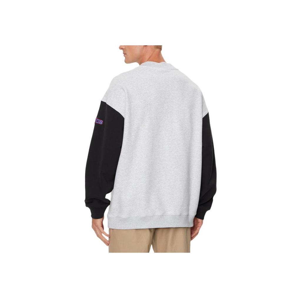 Adidas Originals Color Block Round Neck Floral Letter And Number Print Long Sleeve Sweatshirt Men Sweatshirt Gray IZ2553