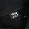 Stussy 2025 Новая весна и осень свободная толстовка большого размера с тонкими принтами черного цвета с 8 узорами из хлопка с капюшоном для пары
