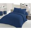 LOVELY HOME DUVET COVER SET - 240x260 Cm - 100% COTTON - BLUE