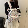 Cute Cat Paws Print Student Backpack With Laptop Pocket For School And Leisure