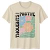 Grow Positive Thoughts Floral Nature T-Shirt Aesthetic Graphic