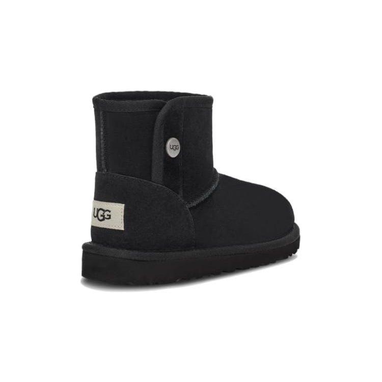 UGG Удобные детские ботинки с круглым носком Черные Детские 1118890T-BLK