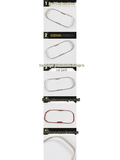 Декоративная наклейка на консоль с рычагом переключения передач из нержавеющей стали для Hongguang S3: Яркая рамка для стакана с водой, совместимая с 17 моделями