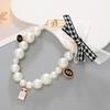 Pearls Chain Strap Short Purse Chain Replacement Pearls Handle Strap Beaded Purse Chains for Purse Handbag Wallet Phone