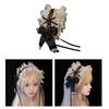Gothic Ruffled Lace Bowknot Headdress Cosplay Hair Accessories for Maid Girls Sweet Headband Sweet Party Accessories
