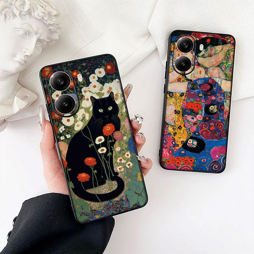 Арт Густав Климт Защитный чехол для Xiaomi Redmi Note 13 14 ProPlus Pro Plus 14C A4 13C Pro+ Note14 Чехол для телефона