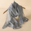 Luxury Brand Designer Beach Scarf Sunscreen Simulation Silk Scarf  For Summer Women Accessories