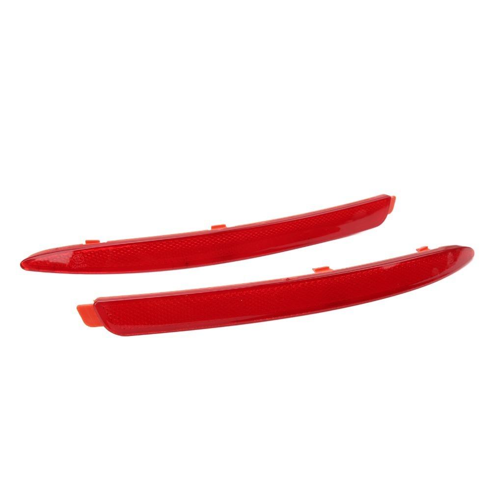 2PCS ABS Bumper Reflector Red Bumper Reflector Set For OCTAVIA 1z Facelift 2009-2012