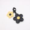 Contrasting Sunflower Bag Pendant PU Leather Bag Pendant Five Petal Flower Keychain  Women