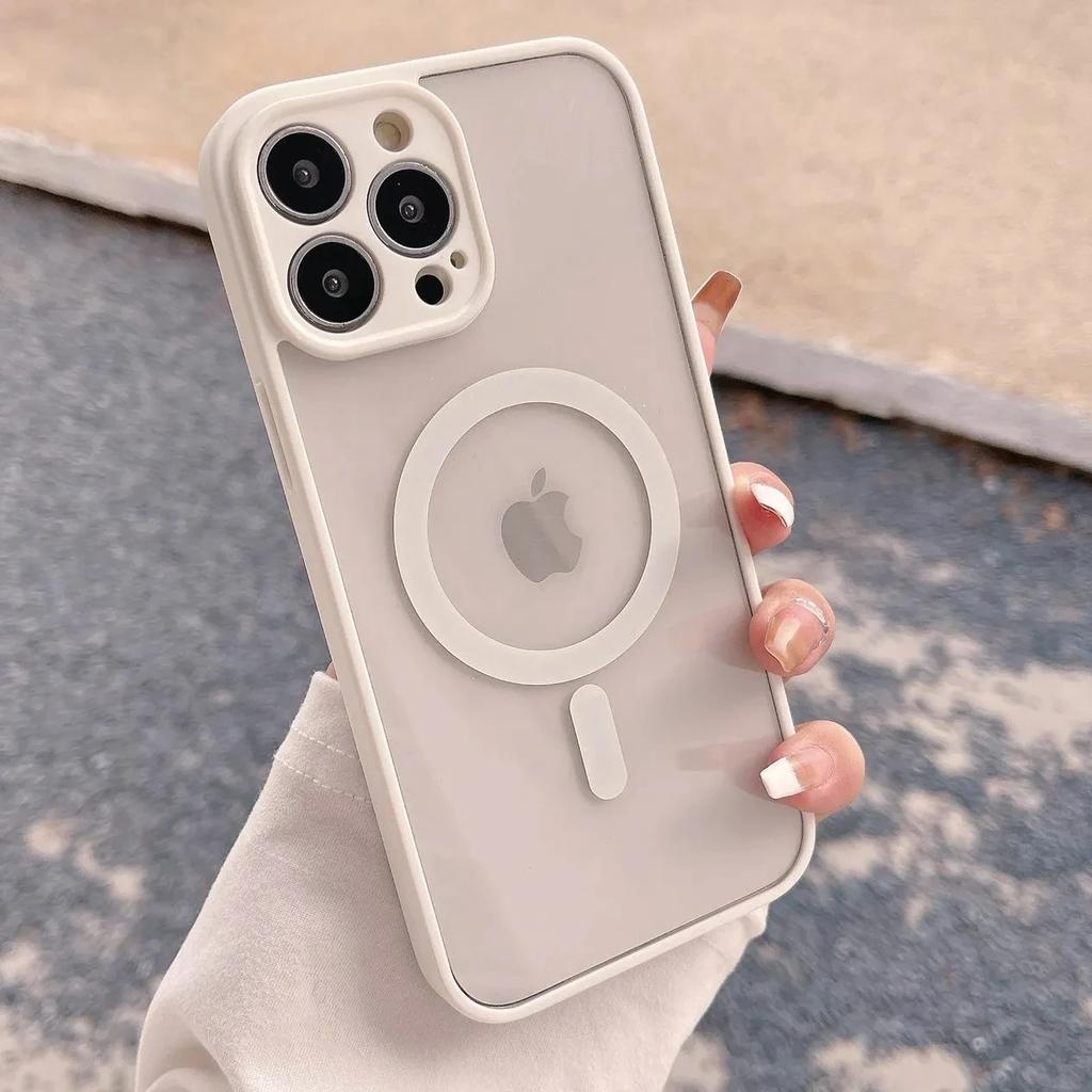 Роскошный магнитный чехол с беспроводной зарядкой для Magsafe для iPhone 15 14 13 12 11 Pro Max, мягкий магнитный бампер из ТПУ, противоударный чехол