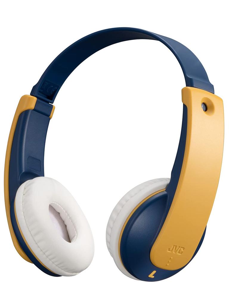 JVC Kenwood JVC Wireless Headphones Bluetooth for Kids Yellow Up To 16h Playback Includes Microphone Lightweight Volume Limiting Function Stickers