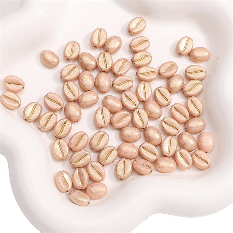 Бусины для браслета ручной работы 8x10 мм Акриловые кофейные зерна Бусины-рассыпки Аксессуары для самостоятельного изготовления Бусины для браслетов Нитки для браслетов Разделительные бусины