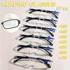 6pcs Blue Light Blocking Reading Glasses for Men & Women Anti-Fatigue Computer Eyewear with +1.00 To +250 Diopter Strength